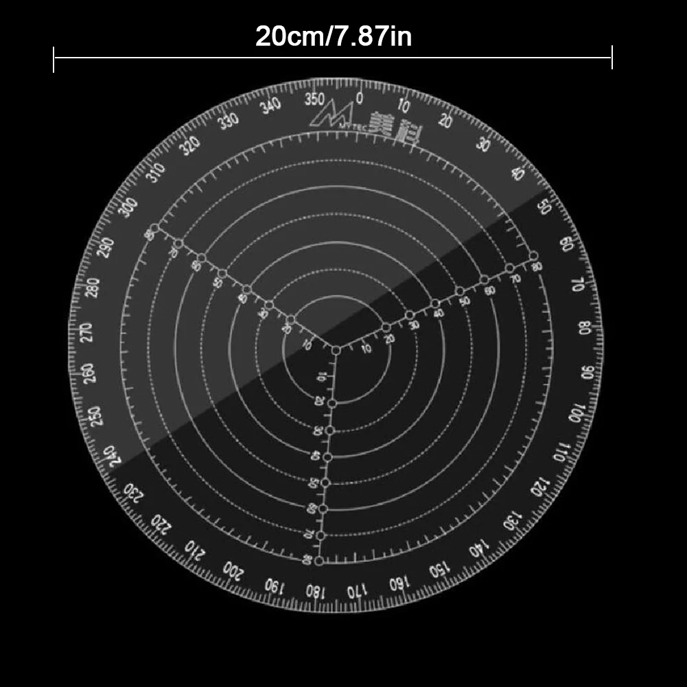 200/300mm Center Finder Acrylic Drawing Circles Wood Working Compass Supply Support