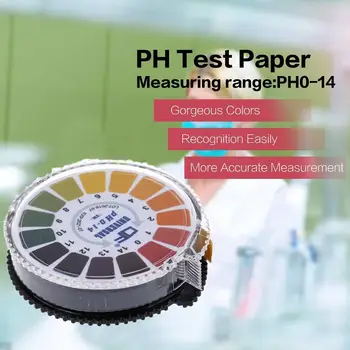 

Tape Type Ph Test Paper 1-14 Alkaline Acidity Test Paper Measurement Saliva Test Roll Soil Paper Litmus For Urine Test G9S5