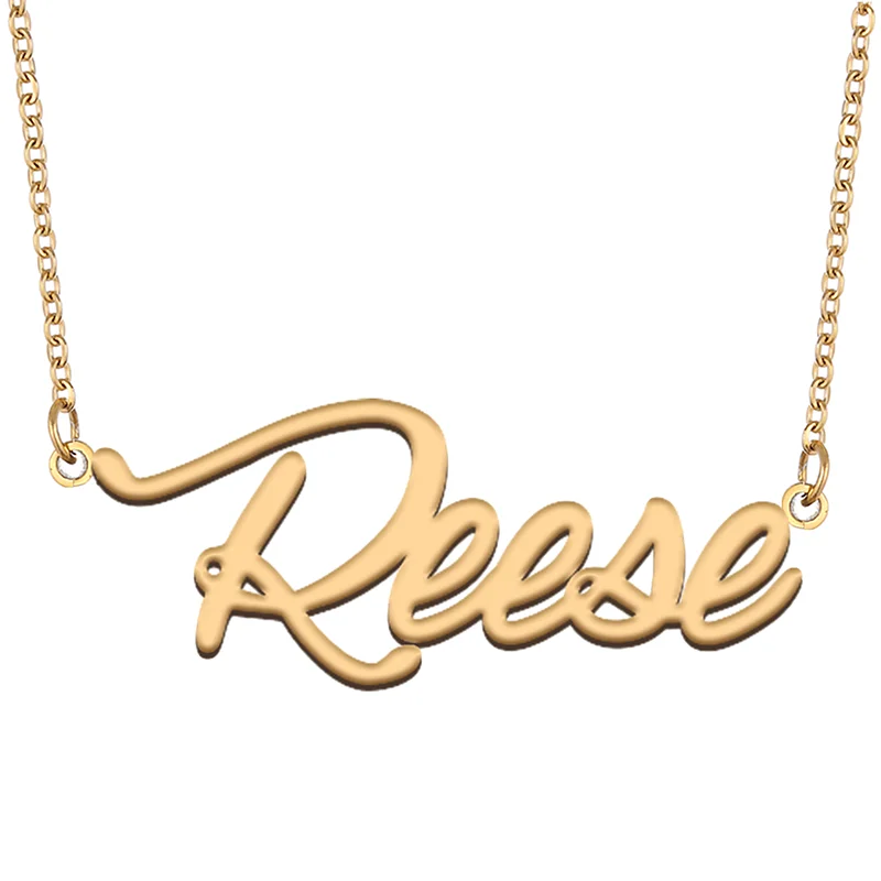 

Ожерелье с именем Reese для членов семьи, подарки на день рождения лучшего друга на Рождество, День матери, День святого Валентина