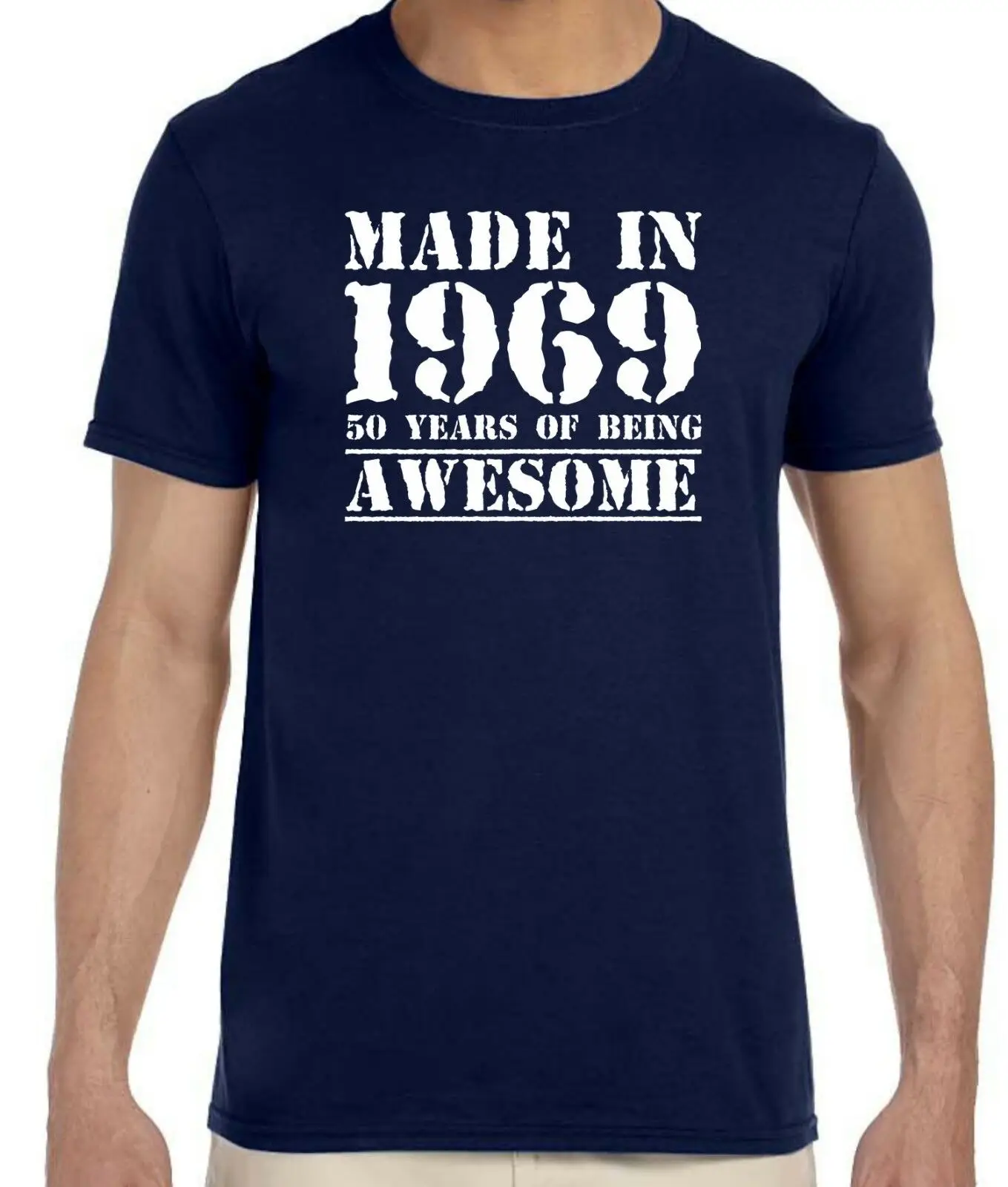 Made in 1969 50 Years of Being Awesome - Men's 50th Birthday T-Shirt | Мужская одежда