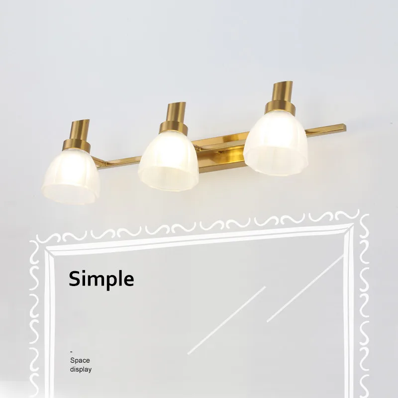 Golden Led Wall Lamp Bathroom Mirror Lamps Mordern Hotel Vanity Light Wall Mounted Lights Home Fixture Sconce Lamps E14 Lighting