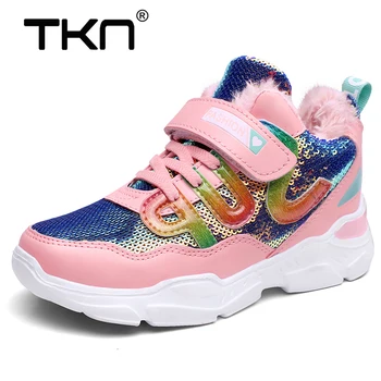 

TKN Children Winter Casual Sneakers Shoes Toddlers Children Platform Shoes Little Girls Sneakers Children Running Shoes A01