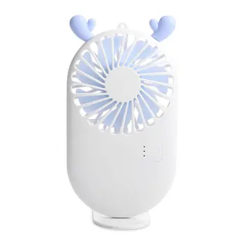 

USB Rechargeable mini handheld pocket fan ABS Lightweight and portable Seismic Drop resistance Feel comfortable