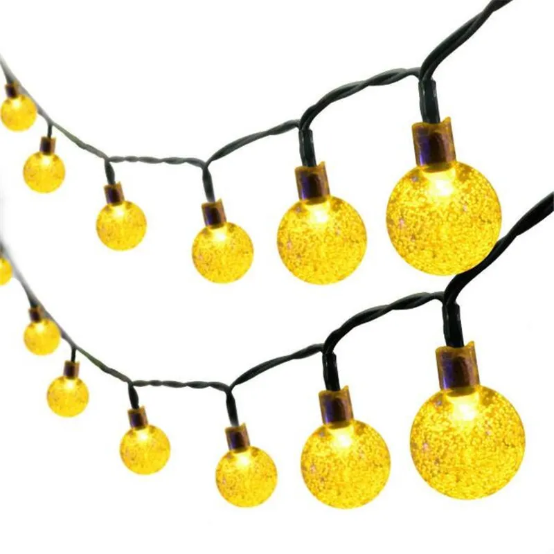 New 10/20/30 LEDs Solar balloon light different colors holiday decoration lamp Festival Christmas lights outdoor lighting