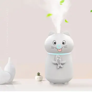 

Cute Pet Air Humidifier Purifier Ultrasonic Mist Maker with LED Light USB Fan