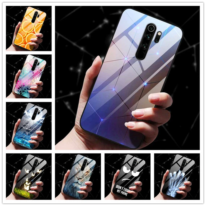 meizu phone case with stones lock Glass Back Cover For Meizu Note 8 Case Hard Tempered Glass Case For Meizu X8 V8 Pro Note 8 Phone Case Cover Note8 Soft Bumper meizu phone case with stones craft