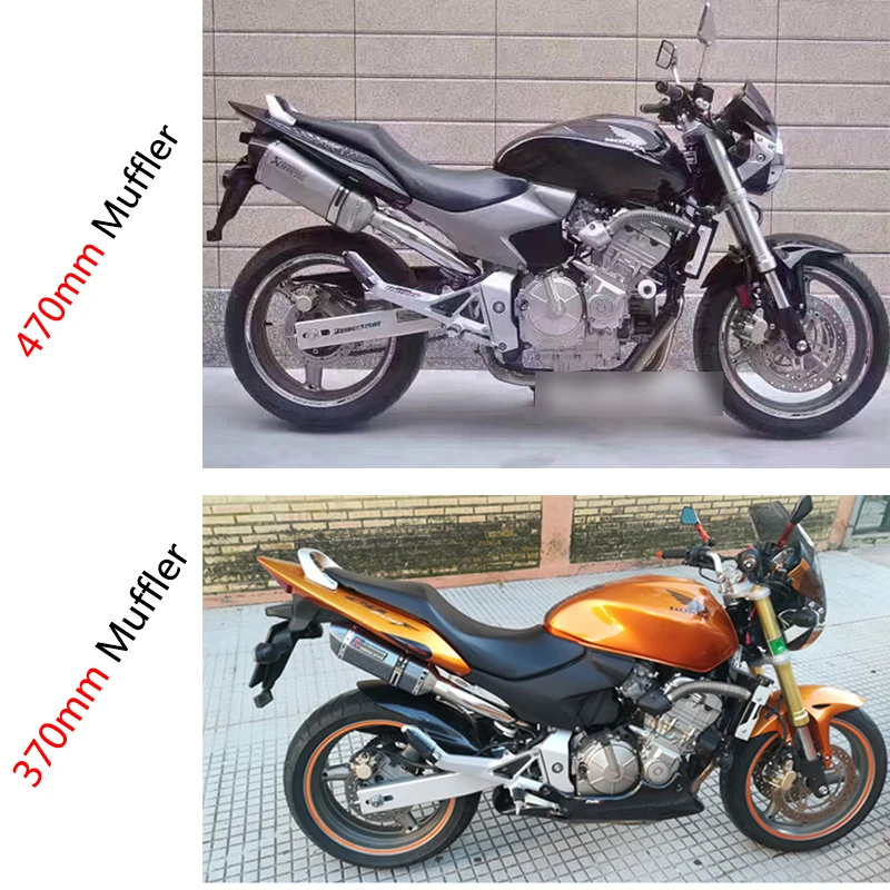 Выхлопная система для Honda CB600F Hornet мотоциклетная выхлопная труба 51 мм Глушитель 470 мм выхлопная труба глушитель без шнуровки EU US Edition