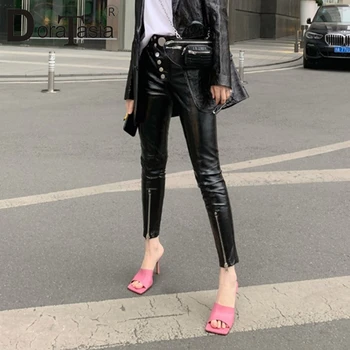 

DORATASIA New 2020 Summer Brand Design Mules Fashion Square Open Toe Heels Mules Women Thin High Heels Party Shoes Woman