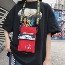 Стиль Zhang Jiuling Стиль Знаменитостей корейский стиль Универсальный INS Холст сумка на плечо для мобильного телефона Студенческая