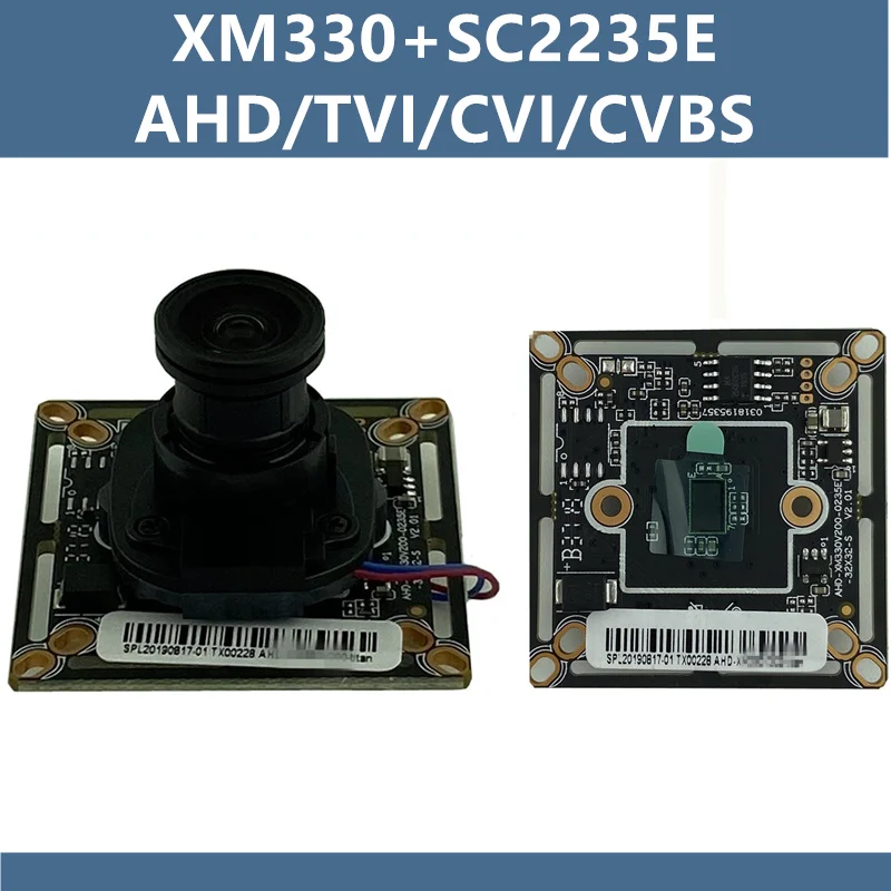 Модуль XM330 + 2235E AHD/TVI/CVI/XVI/CVBS плата модуля камеры 1080N 960H 1920*1080 IRC M12 объектив