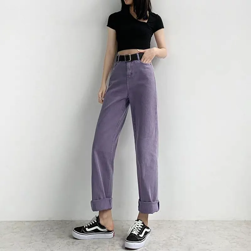 lilac mom jeans