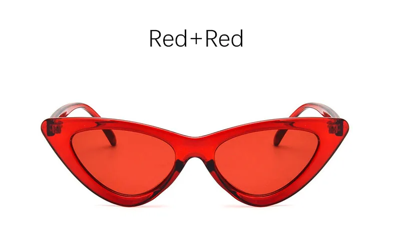 Yoovos Cateye женские солнцезащитные очки Ретро кошачий глаз брендовые дизайнерские солнцезащитные очки женские роскошные Винтажные Солнцезащитные очки Oculos Feminino - Цвет линз: Red Red