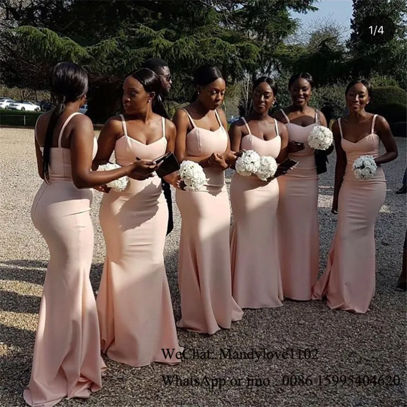 Mbcullyd платье русалки в африканском стиле подружки невесты длинное 2020 розовое