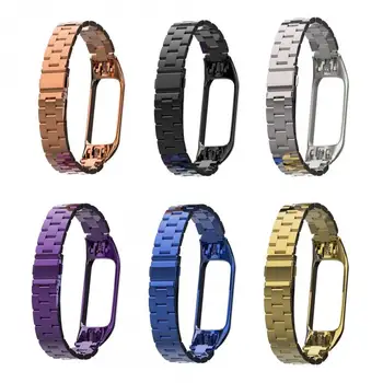 

2020 New For Xiaomi Mi Band 3 Metal Strap Stainless Steel For Xiaomi Mi Band 4 NFC Bracelet Metal Replacement Strap For Mi 3 4