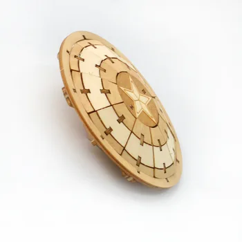 

The Avengers Captain America Shield Wooden 3D Puzzle Toy Marvel for home Decoration