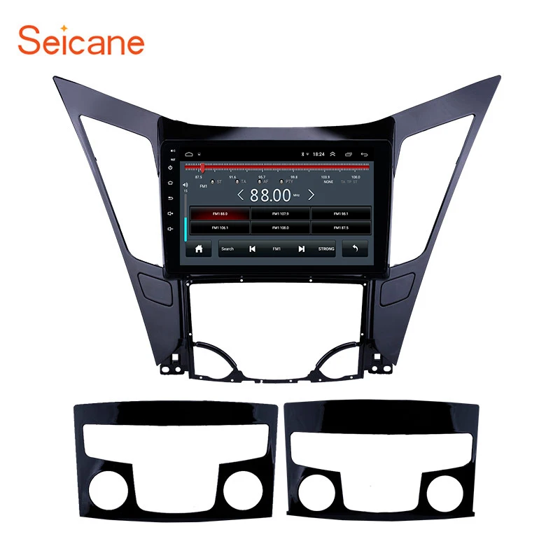 Seicane Android 8,1 " 2din автомобильный gps радио для 2011 2012 2013 hyundai Sonata 8 Поддержка Carplay DAB OBDII DAB
