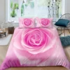 Home Living Luxus 3D Rose Bettw��sche Set Komfortable Bettbezug-set Kissenbezug Kinder Bettw��sche Set K��nigin und K��nig EU/US/AU/