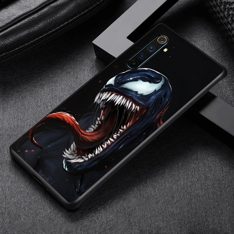 Marvel-venom- For OPPO Find X3 X2 R17 Lite Neo F19 F11 Pro Plus 5G K5 K3 R15 R9S F9 F7 F5 Black Soft TPU Phone Case 