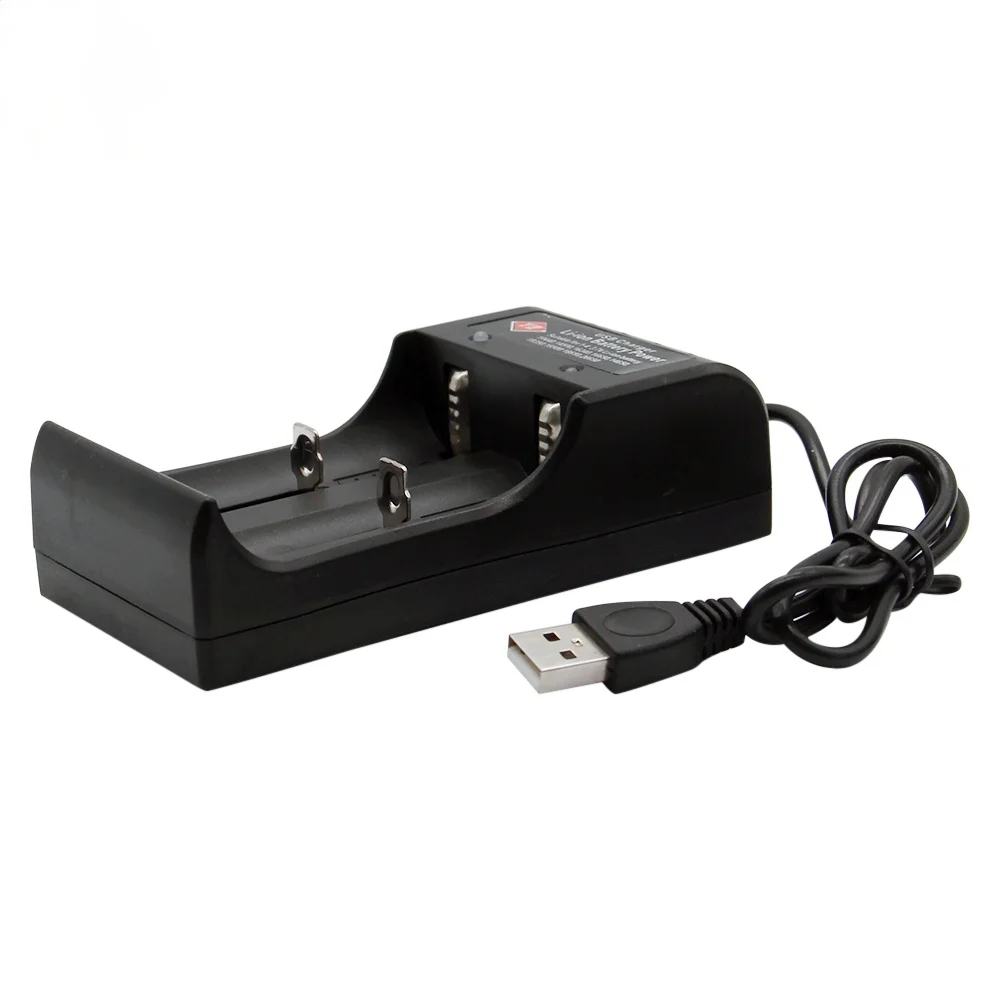 Battery Charger Universal 1/2 Slot Battery 3.7V 18650 26650 14500 17670 USB Charger Smart Chargering For Rechargeable Li-ion NiMH Batteries