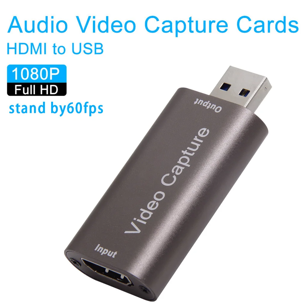 4K Tarjeta de captura de vídeo USB 3,0 compatible con HDMI vídeo récord para PS4 DVD juegos videocámara cámara de grabación de Streaming en directo