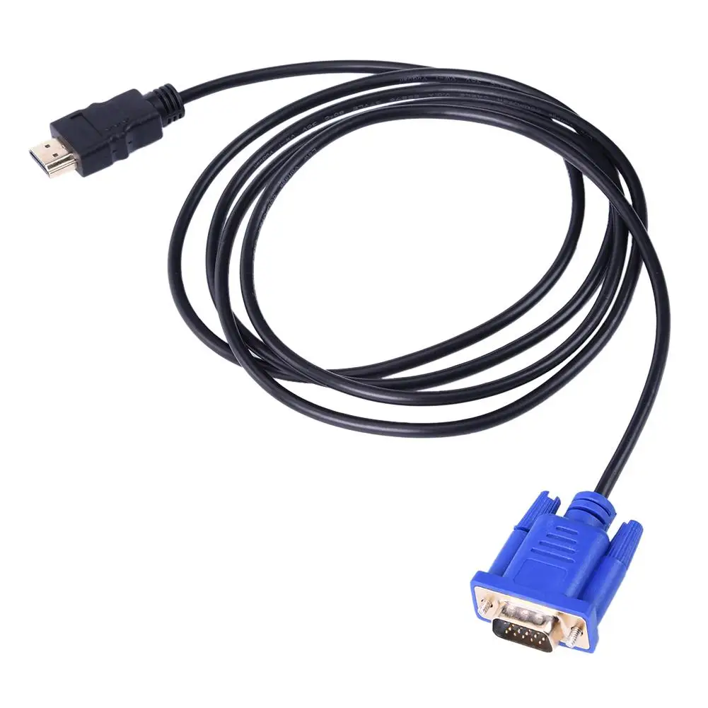 Высококачественный HDMI Мужской Разъем VGA15 pin HDMI к VGA hd-конвертер подходит для всех HDMI VGA устройств