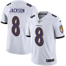 Новинка года. Высококачественная Белая футболка Baltimore Lamar Jackson Ravens