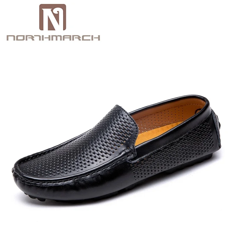

NORTHMARCH New Fashion Leather Shoes Men Driving Casual Shoes Men Breathable Summer Men Shoes Loafers Moccasins Mens Chaussures
