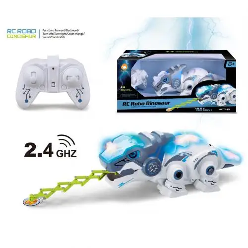 2.4CHz RC робот динозавр игрушки Хамелеон Pet сменный светильник пульт дистанционного управления электронная модель животное Интеллектуальный робот набор игрушек - Цвет: Tyrannosaurus Rex