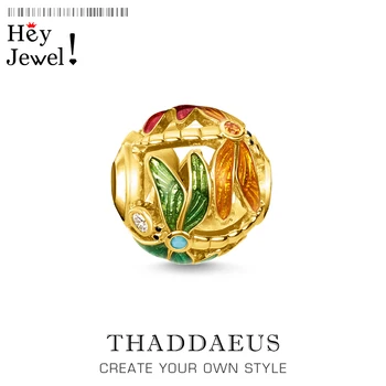 

Beads Golden Dragonfly Colourful Beads Gift For Women Fits Bracelet Thomas Necklace Karma Charms European Jewelry Accessories