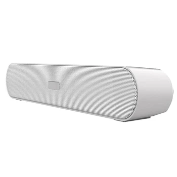 

Bluetooth Speaker with Mic AUX FM Function, USB, Micro-SD Card Support for Tablet, Smartphones, PC, Projector(White)