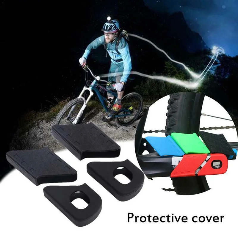 4 шт. кривошипный рукав силиконовый велосипед MTB велосипед Фиксатор руки чехол противоударный
