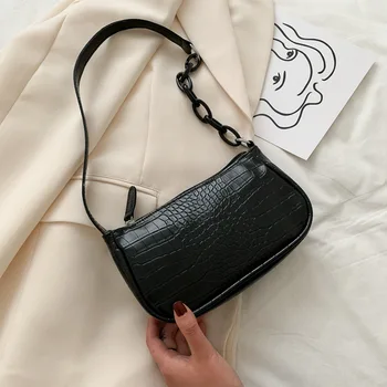 

Net red female bag 2020 new fashion wild alligator pattern shoulder bag armpit bag French bag ladies hand bags handbags