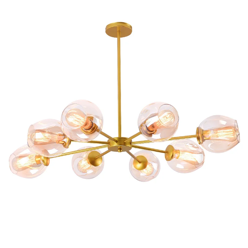 

Минималистичные люстры в стиле лофт, светильник в стиле ретро, художественные декоративные светильники E27, люстра из Промышленного Стекла для ресторана