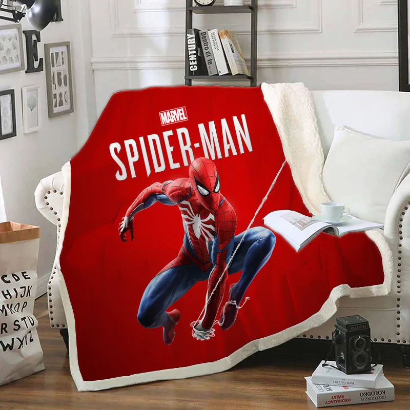 Venom Spiderman 3D Printed Throw Blanket Plush Sofa Bed Soft Warm Blanket Gift 