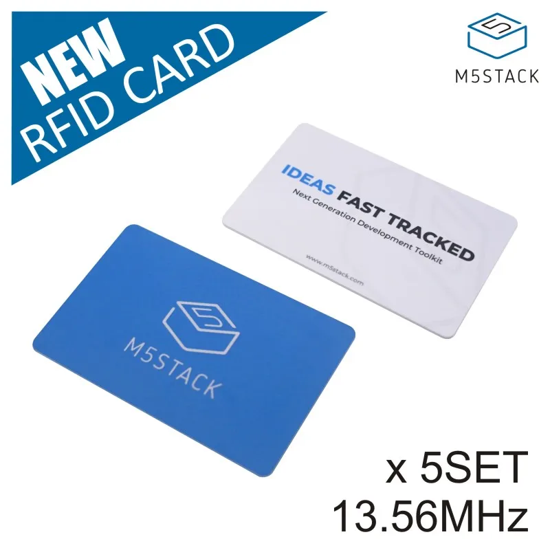 

M5Stack Official RFID Contactless Card Smart Cart For Transport/ City Metro Entry Card RFID Token Support Customized