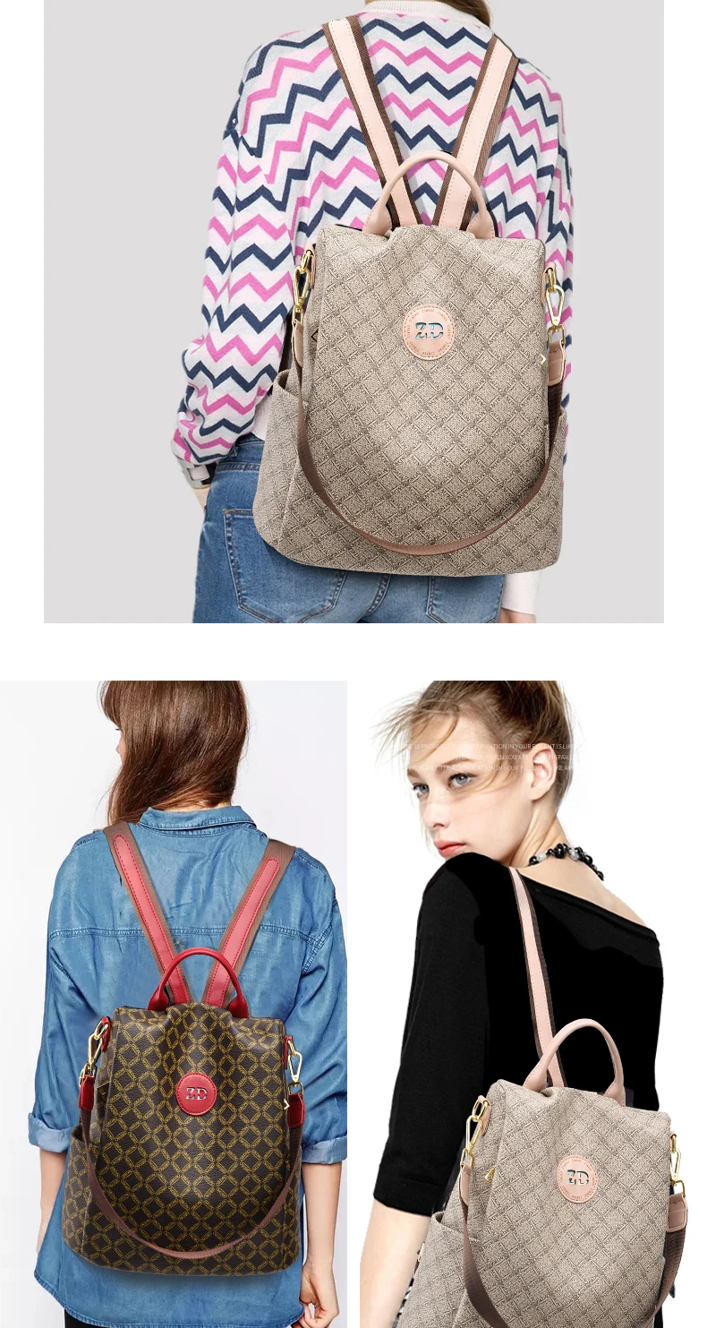 Модный рюкзак женский PU многофункциональный женский рюкзак повседневный Противоугонный рюкзак для подростков девочек рюкзак