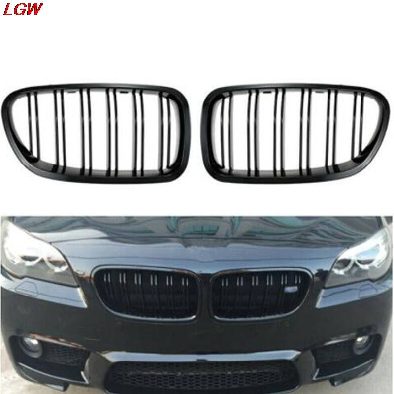 

for BMW 5 Series F10 F11 F18 2010-2015 auto parts 2 pieces of car front left + right kidney double slat grille racing grille