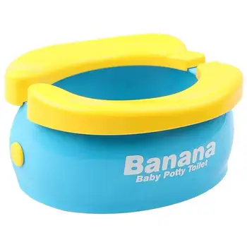 

Lovely Portable Convenient Banana Shape Foldable Toilet Kids Toilet Potty for Travel Babies Toddlers Children Home