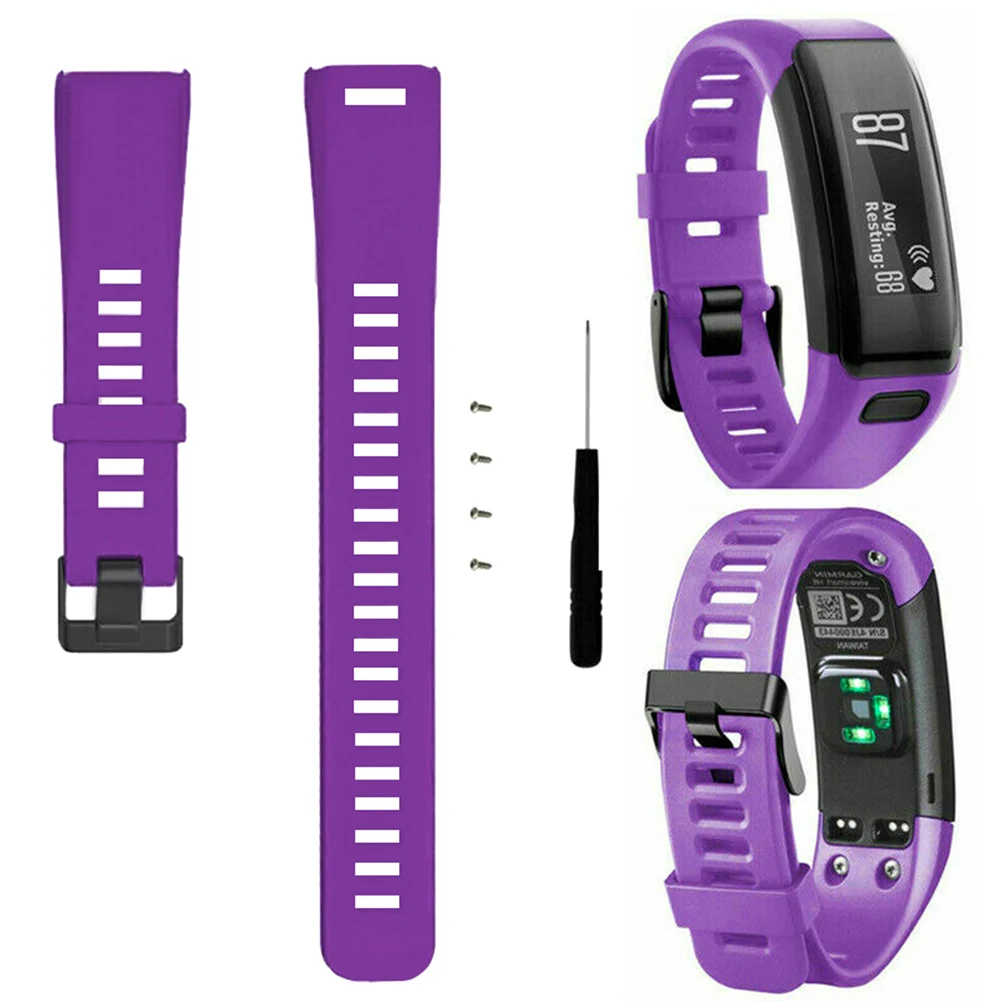 Силиконовый мягкий браслет сменные ремешки для часы Garmin vivosmart HR