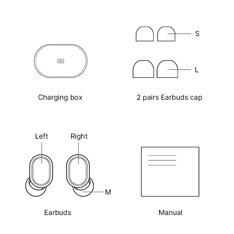 Xiaomi Redmi Airdots глобальная версия TWS беспроводные наушники Bluetooth 5,0 вкладыши настоящие беспроводные наушники Базовая стерео Спортивная гарнитура