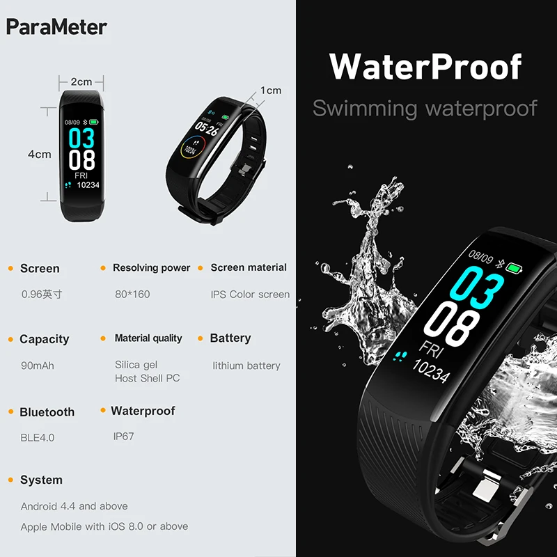 NEW Smart Bracelet Color Screen Heart Rate Step Counter Smart Watch Heart Rate Detection Blood Pressure Monitoring For Men Women