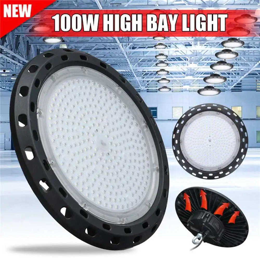 

ufo_Led High Bay Lights 100W Waterproof IP65 Industrial Lighting Warehouse Garage Workshop highbay led AC85-265v