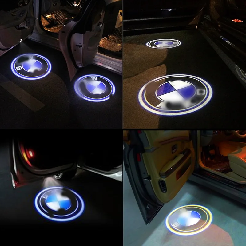 Safego 2 шт. светодиодный проектор на дверь огни для BMW 3/5/6/7/Z/GT/X/Mini серии подсветка дверей автомобиля логотип шаг любезно Добро пожаловать свет 12 В