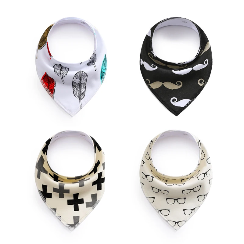 Style 5 4 шт./лот; детские нагрудники; Одежда для мальчиков и девочек с героями мультфильмов; хлопковый Халат с воротником для кормления; Детские аксессуары - Цвет: Style 5