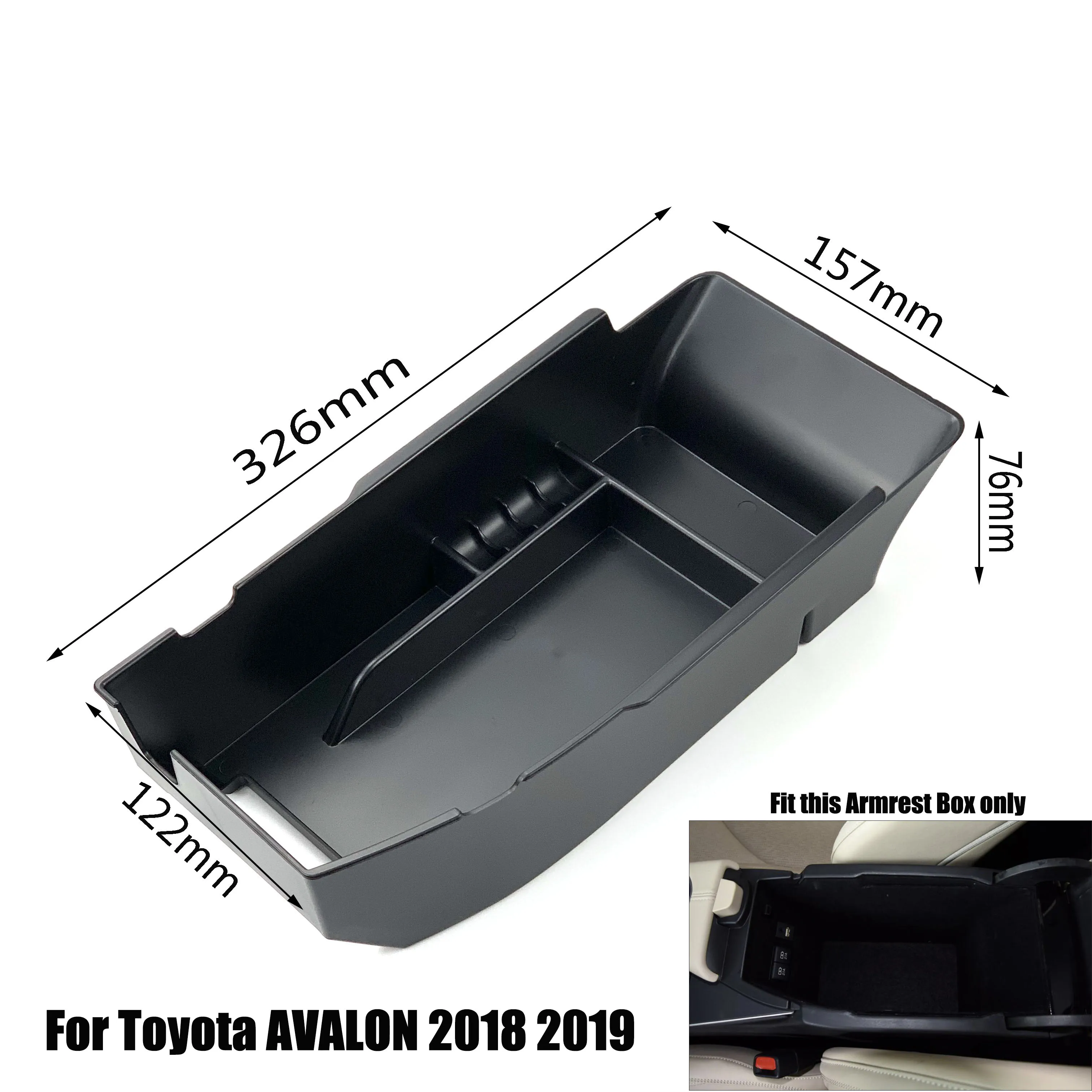 Автомобильный центральный подлокотник для Toyota AVALON, органайзер для хранения, аксессуары для интерьера