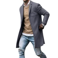 Мужской однотонный костюм с длинным рукавом, деловой стиль, деловой стиль, Формальное пальто, мужская одежда, модная новинка
