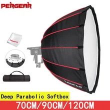 Pergear LAOFAS Deep Parabolic Softbox Fast Installation with Honeycomb Grid Bowens Flash Light Photography Softbox godox 35cm 160cm strip beehive honeycomb grid softbox with for bowens mount studio strobe flash light photography lighting