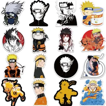 

100Pcs/lot Sticker Japan Anime Naruto Stickers Cartoon For Snowboard Laptop Luggage Fridge Car- Styling Vinyl Decal Stickers