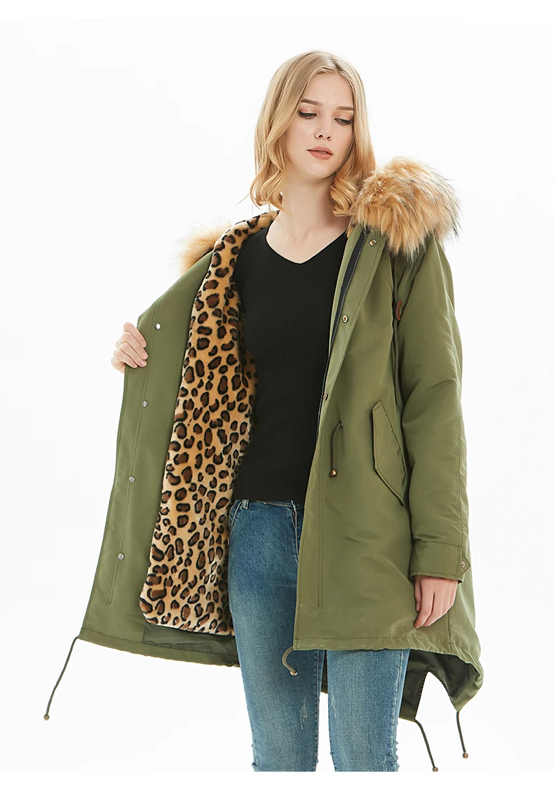 ZADORIN/Роскошная зимняя куртка для женщин, модная меховая парка с капюшоном и искусственным мехом, женские пальто, большие размеры, теплое пальто, парки