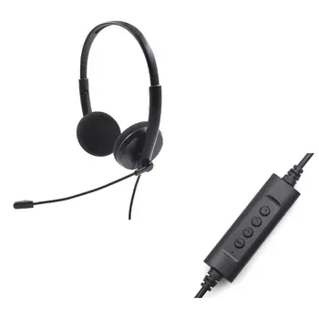 

USB Headset Noise Cancelling Headset Headphone with Mic Volume Control Function